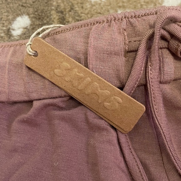 Skims Knit Pajama Shorts NWT inside drawstring in sienna women’s size XXS - Picture 3 of 6